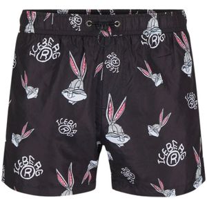 Iceberg, Heren, Badkleding, Zwart, Maat: S Poliester,