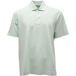 Circolo 1901, Heren, Tops, Groen, Maat: S Piqué,