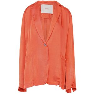 Jucca, Dames, Jassen, Oranje, Maat: S Satijn,