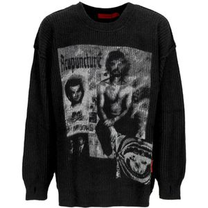 Acupuncture, Heren, Truien, Zwart, Maat: XS Wol,