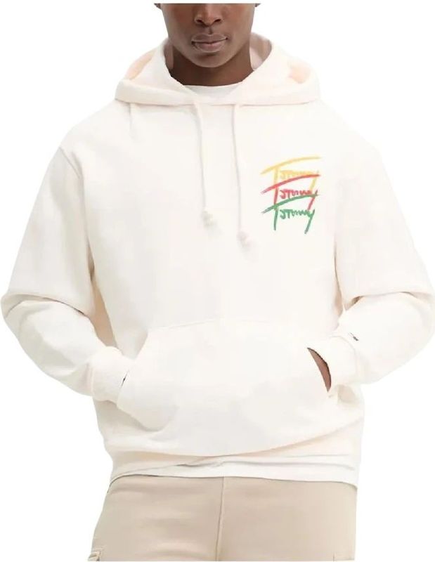 Tommy Hilfiger - Handtekening Sweatshirt - Beige - Hoodie - Heren