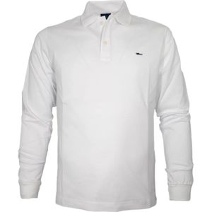 Paul & Shark - Piqué Polo - Wit - Katoen - Lange Mouwen