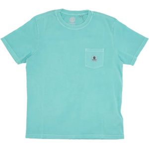 Element, Heren, Tops, Blauw, Maat: L Katoen,