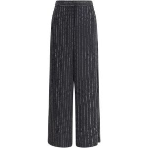 Giorgio Armani, Dames, Broeken, Zwart, Maat: L Zijde,