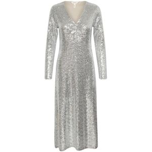 Part Two, Dames, Jurken, Grijs, Maat: S Poliester,