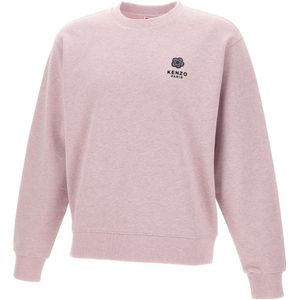 Kenzo, Heren, Sweatshirts & Hoodies, Roze, Maat: S Katoen,