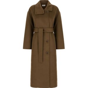The Dynamis Studio, Dames, Mantels, Bruin, Maat: 2XS Wol,