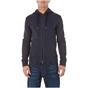 Armani Jeans, Heren, Sweatshirts & Hoodies, Blauw, Maat: L Katoen,