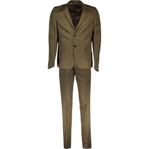 Guess, Heren, Pakken, Groen, Maat: L Leer,