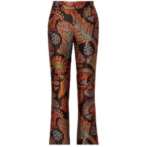 La DoubleJ, Dames, Broeken, Veelkleurig, Maat: M Zijde,