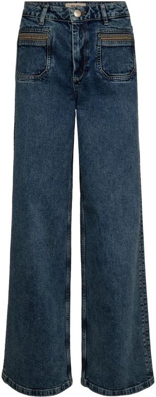 MOS MOSH - Colette Linpos - Jeans - Blauw Denim - Regular Fit - Mid Waist