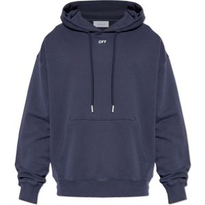 Off White, Heren, Sweatshirts & Hoodies, Blauw, Maat: S Katoen,