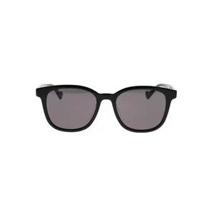 Gucci Minimalistische vierkante zonnebril met genderneutrale stijl , Black , Dames , Maat: 55 MM
