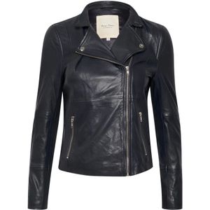 Part Two, Dames, Jassen, Blauw, Maat: XS Leer,