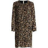 Betty Barclay - Jurk met Lange Mouwen - Bruin - Geplooid