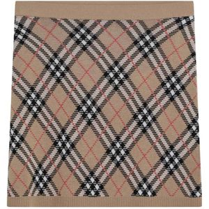 Burberry, Dames, Rokken, Veelkleurig, Maat: XS Wol,