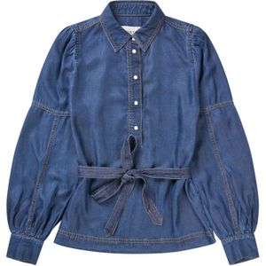 Munthe, Dames, Blouses & Shirts, Blauw, Maat: S Denim,
