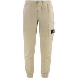 Stone Island, Heren, Broeken, Beige, Maat: XL Katoen,