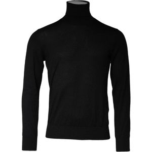 Dolce & Gabbana - Luxe Zwarte Turtleneck Sweater - Heren - Kasjmier