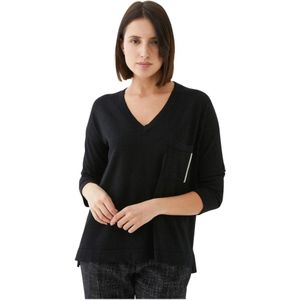 Biancalancia, Dames, Sweatshirts & Hoodies, Zwart, Maat: M