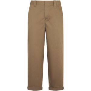 Golden Goose, Heren, Broeken, Bruin, Maat: S Katoen,