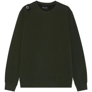 Ma.strum, Heren, Sweatshirts & Hoodies, Groen, Maat: S Katoen,
