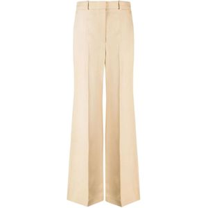 Joseph, Dames, Broeken, Beige, Maat: XS Viscose,