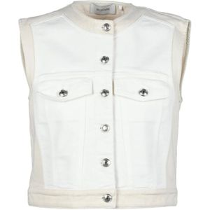 Sportmax, Dames, Jassen, Beige, Maat: S Katoen,