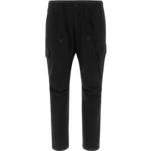 Herno, Heren, Broeken, Zwart, Maat: S Poliester,