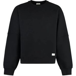 Saint Laurent, Heren, Sweatshirts & Hoodies, Zwart, Maat: M Katoen,