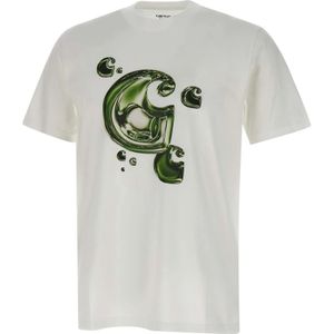 Carhartt Wip, Heren, Tops, Wit, Maat: M Katoen,