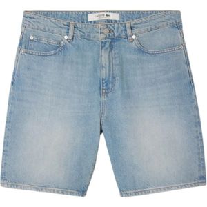 Lacoste, Heren, Korte broeken, Blauw, Maat: W31 Denim,