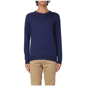 Fedeli, Heren, Truien, Blauw, Maat: L Wol,