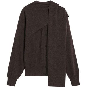 Ferragamo, Dames, Truien, Bruin, Maat: M Kasjmier,