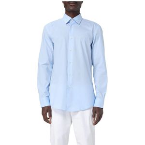 Hugo, Heren, Overhemden, Blauw, Maat: L Katoen,