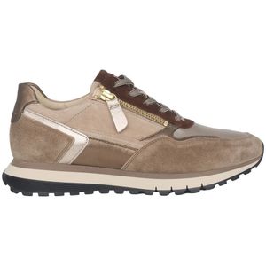 Gabor - 56.378.82 - Dames Sneaker - Beige - Suède en Leer