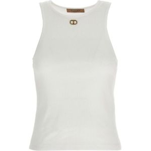 Twinset, Dames, Tops, Wit, Maat: M