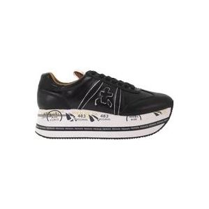 Premiata Zwarte lage sneakers voor vrouwen , Black , Dames , Maat: 41 EU