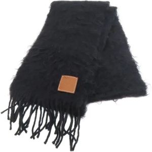 Loewe Pre-owned, Dames, Pre-owned, Zwart, Maat: ONE Size Wol,