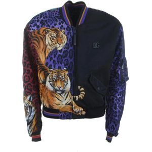 Dolce & Gabbana, Heren, Jassen, Veelkleurig, Maat: XS Polyamide,