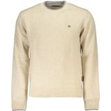 Napapijri - Ronde Hals Trui - Beige - 80% Stof 20% Polyamide