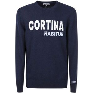 MC2 Saint Barth, Heren, Truien, Blauw, Maat: L Wol,