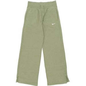 Nike - Phoenix Alligator - Fleece Wijde Broek - Groen - Dames