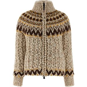 Moncler, Dames, Truien, Beige, Maat: XS