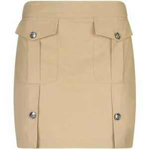 Liu Jo, Dames, Rokken, Beige, Maat: 2XS Katoen,
