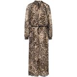 Marc Cain - Maxi Jurk - Veelkleurig - Viscose - Verstelbare V-hals met Strik