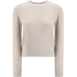 Allude, Dames, Truien, Beige, Maat: M Kasjmier,