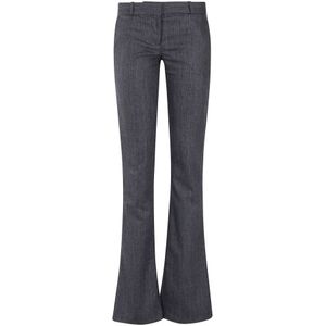 Coperni, Dames, Broeken, Grijs, Maat: XS Leer,