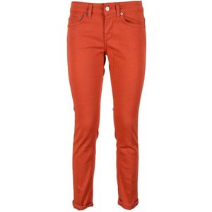 Dondup, Dames, Jeans, Rood, Maat: W27 Katoen,