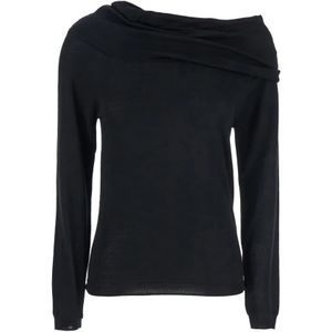 Semicouture, Dames, Truien, Zwart, Maat: XS Wol,